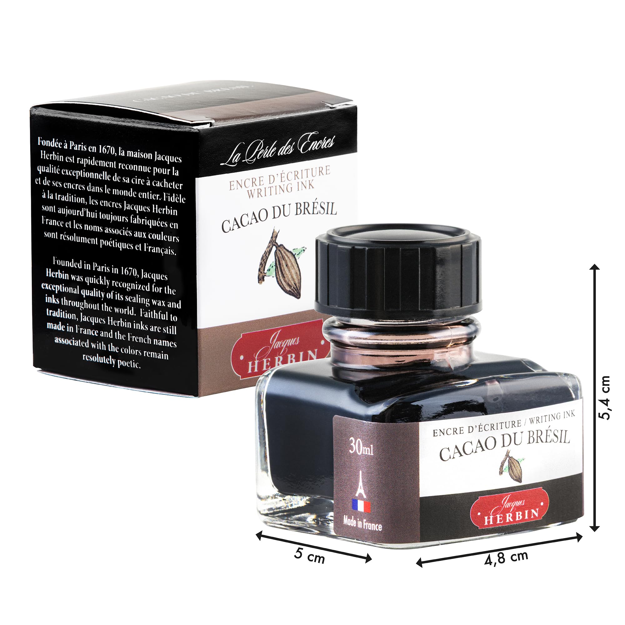 Amazon.com : Herbin Fountain Pen Ink - 30ml Bottled - Cacao du